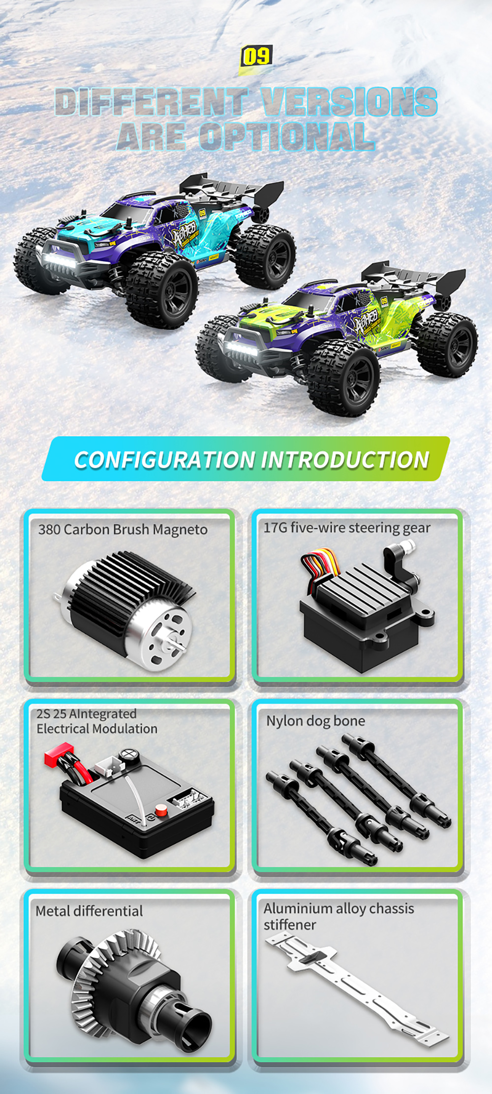 SCY 18101 1/18 2.4G 4WD High Speed RC Car Off-Road Truck Racing Model Full Proportional Control