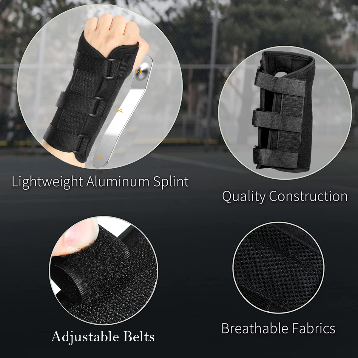 Left / Right Wrist Guard Brace Carpal Tunnel Support Sprain Forearm Splint Band Strap Belt Wristband Hand Wrist Guard Support