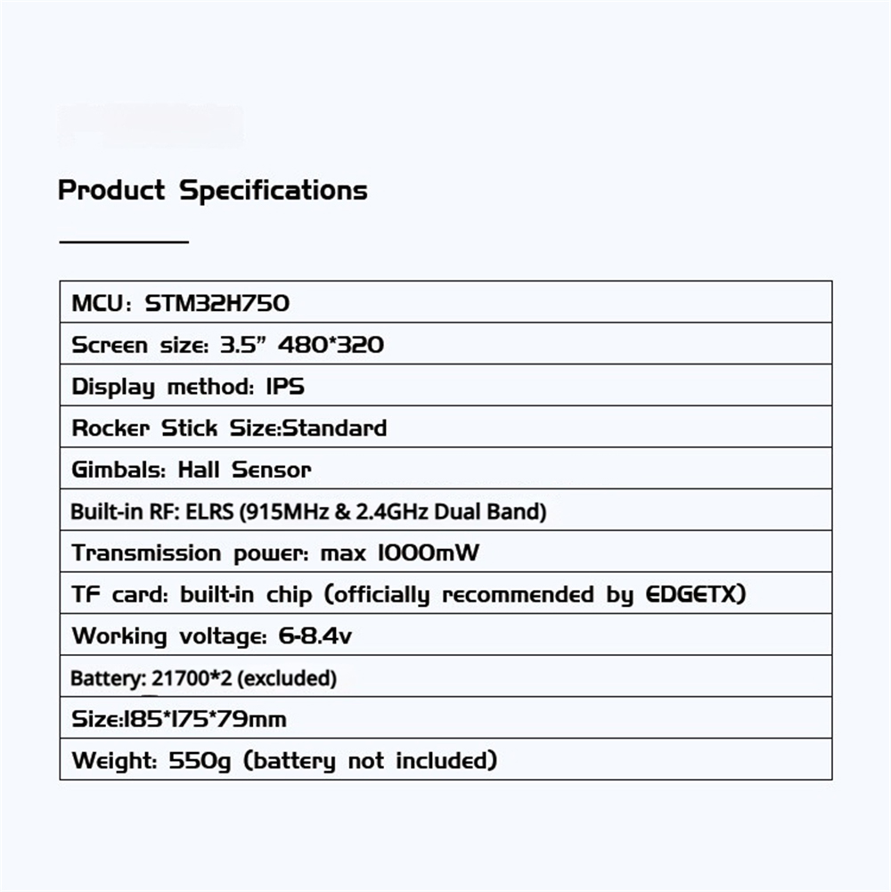 Jumper T22 ELRS 2.4GHz/915MHz Hall Sensor Gimbals 3.5