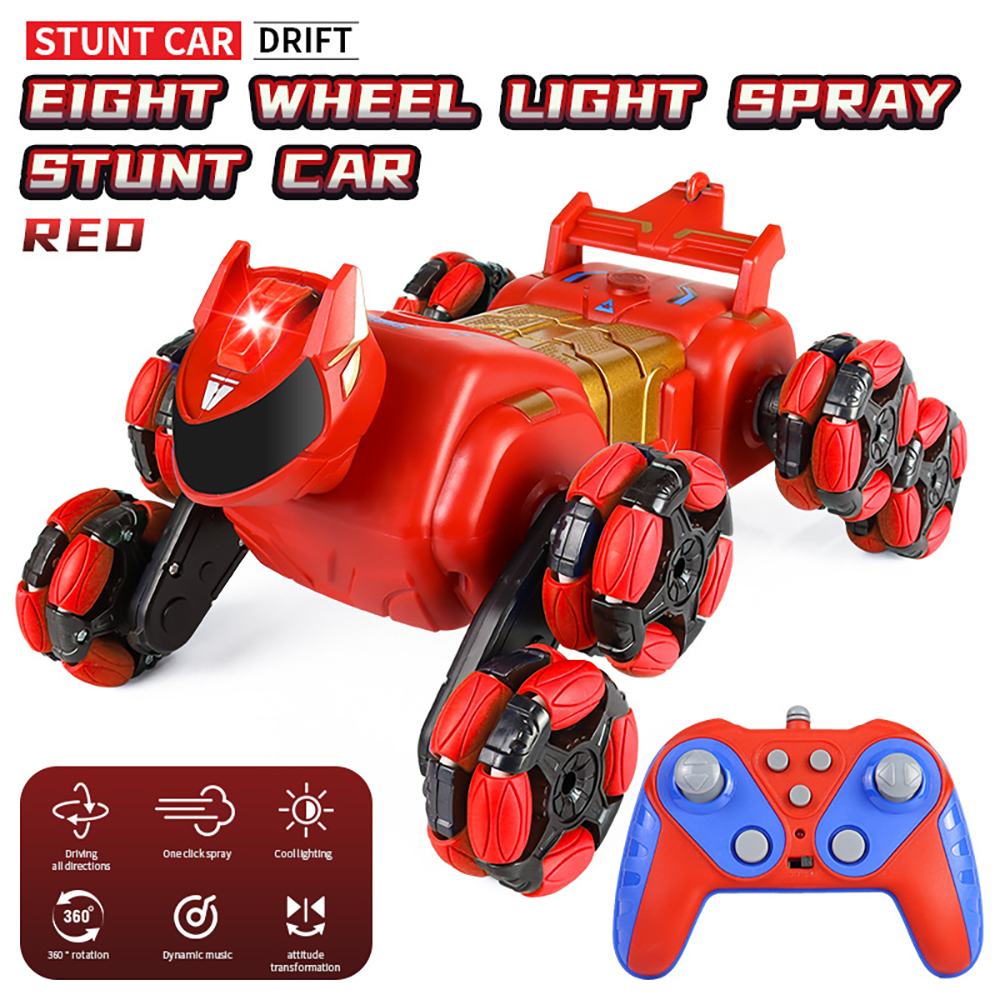 JC015 4WD RC Car Robot Dog Music Light Stunt Remote Control Car off-Road Control Boys Toys for Children Gifts