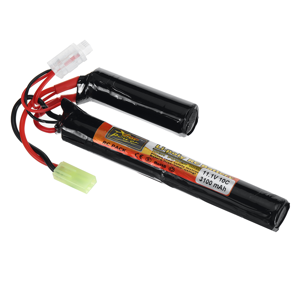 ZOP Power 11.1V 3100mAh 10C 3S LiPo Battery Tamiya Plug With T Plug Adapter Cable for RC Car