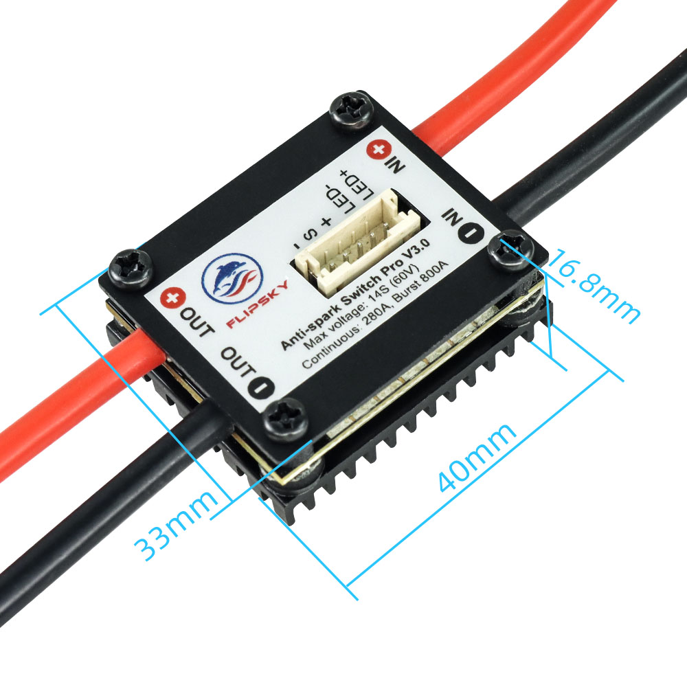 Flipsky Antispark Switch Pro with Aluminum PCB V3.0 200A for Electric Skateboard /EBike /Scooter/Robots RC Car Models Parts