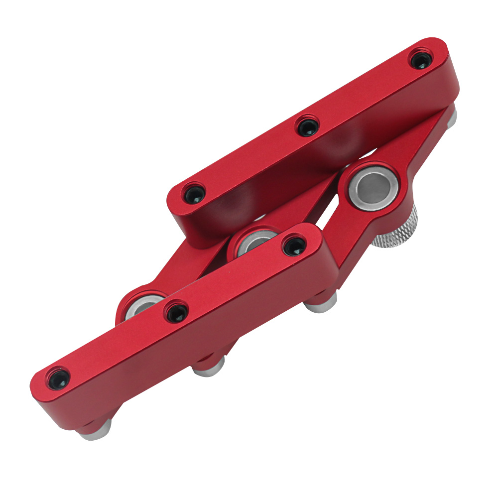 Self Centering Dowelling Jig Woodworking Joinery Hole Drill Guide Wood Dowel Hole Positioner Locator with 3-10mm Drill Sleeves