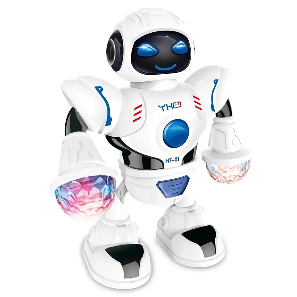 Electric Dazzling Dancing Robot Educational Parent-child Interaction Robot Toy with LED Light Music Children's Toys