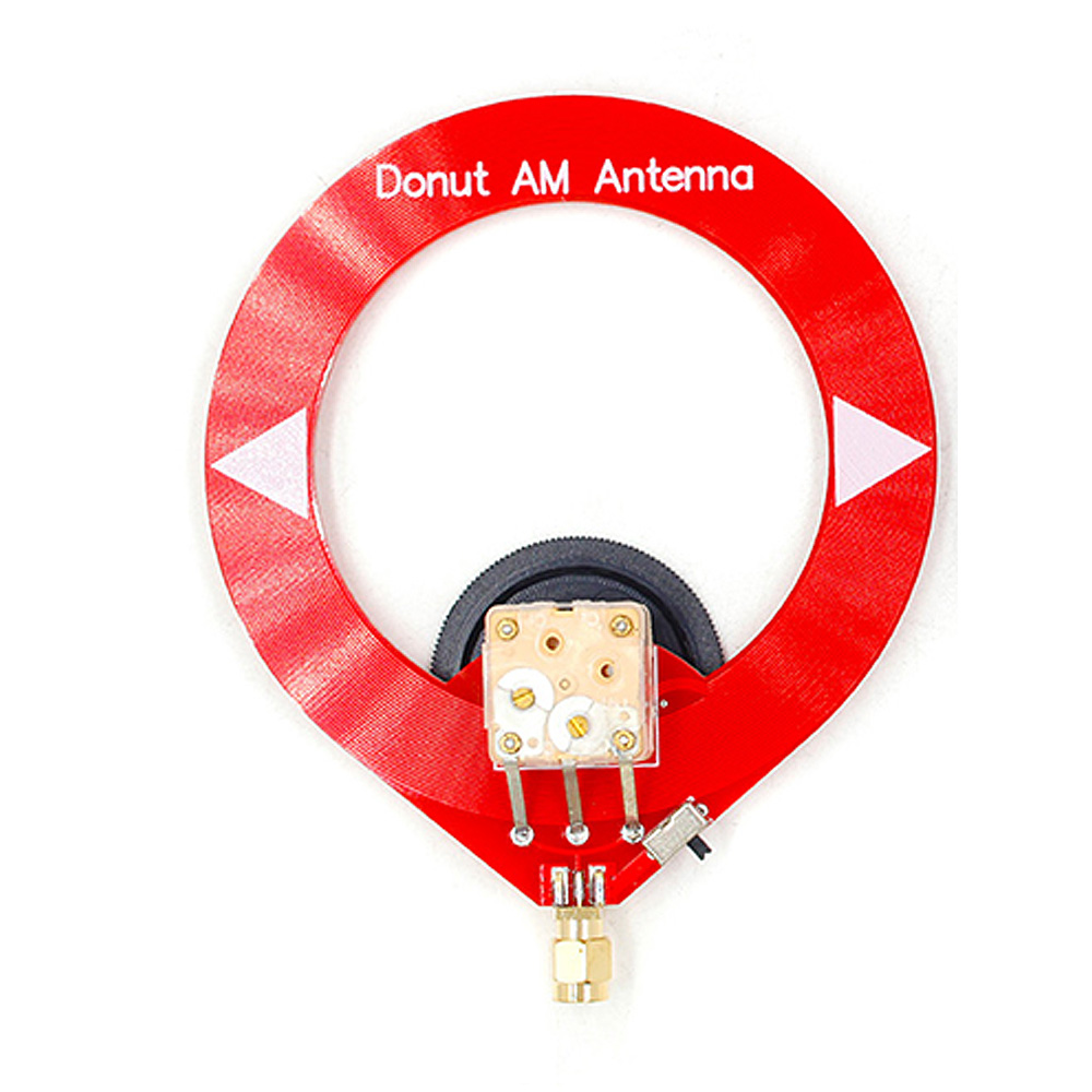 Donut AM Radio Antenna Red Mini Loop Antenna 500kHz-2000kHz Frequency Range Mini Loop Antenna