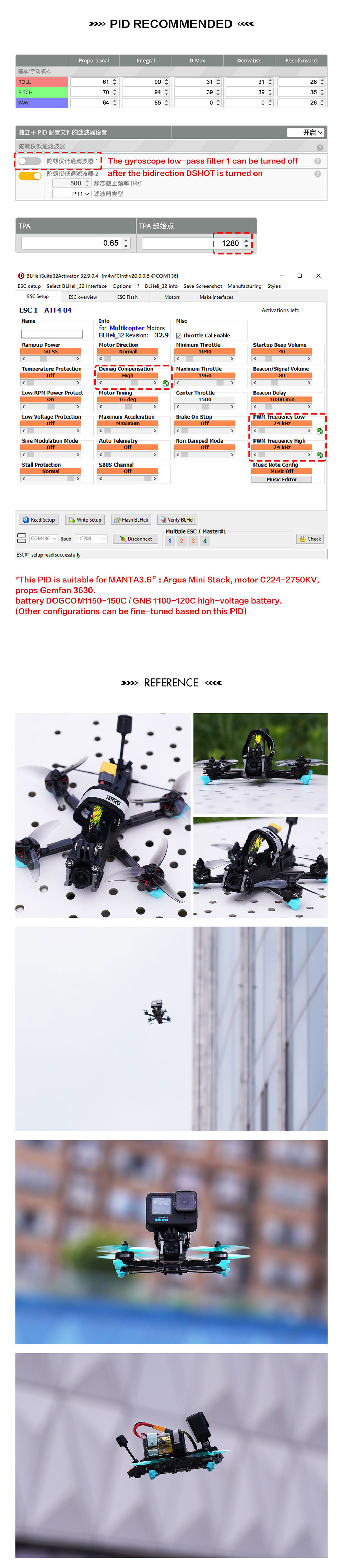 Axisflying Manta 3.6 HD 162mm Wheelbase F7 35A ESC 6S 3.6 Inch Cinematic Freestyle FPV Racing Drone BNF with DJI O3 Air Unit Digital System