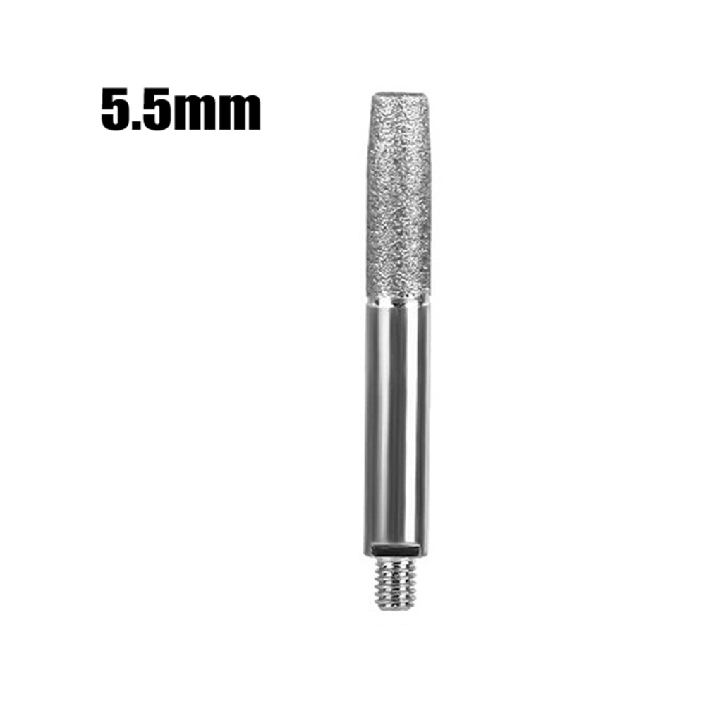 Chainsaw Sharpener Parts Diamond Coated Grinding Head Cylindrical Burr 4 5 6mm For Portable Hand Chain Grinder