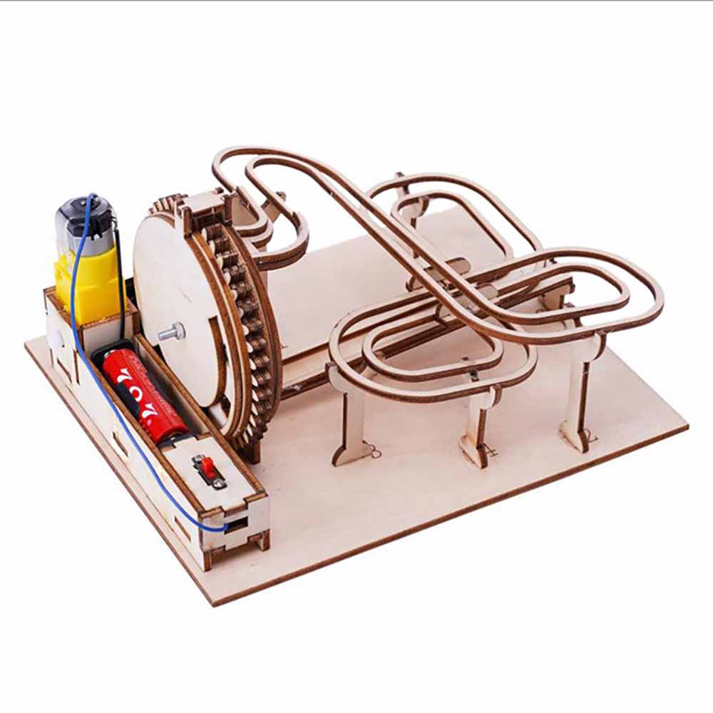 Children's DIY Puzzle Puzzle Track Ball Wooden Puzzle Learning&Education Toy