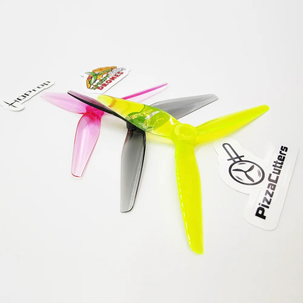 2 Pairs HQProp PizzaCutters 5037 5.0x3.7 5 Inch 3-Blade Propeller Poly Carbonate for RC Drone FPV Racing