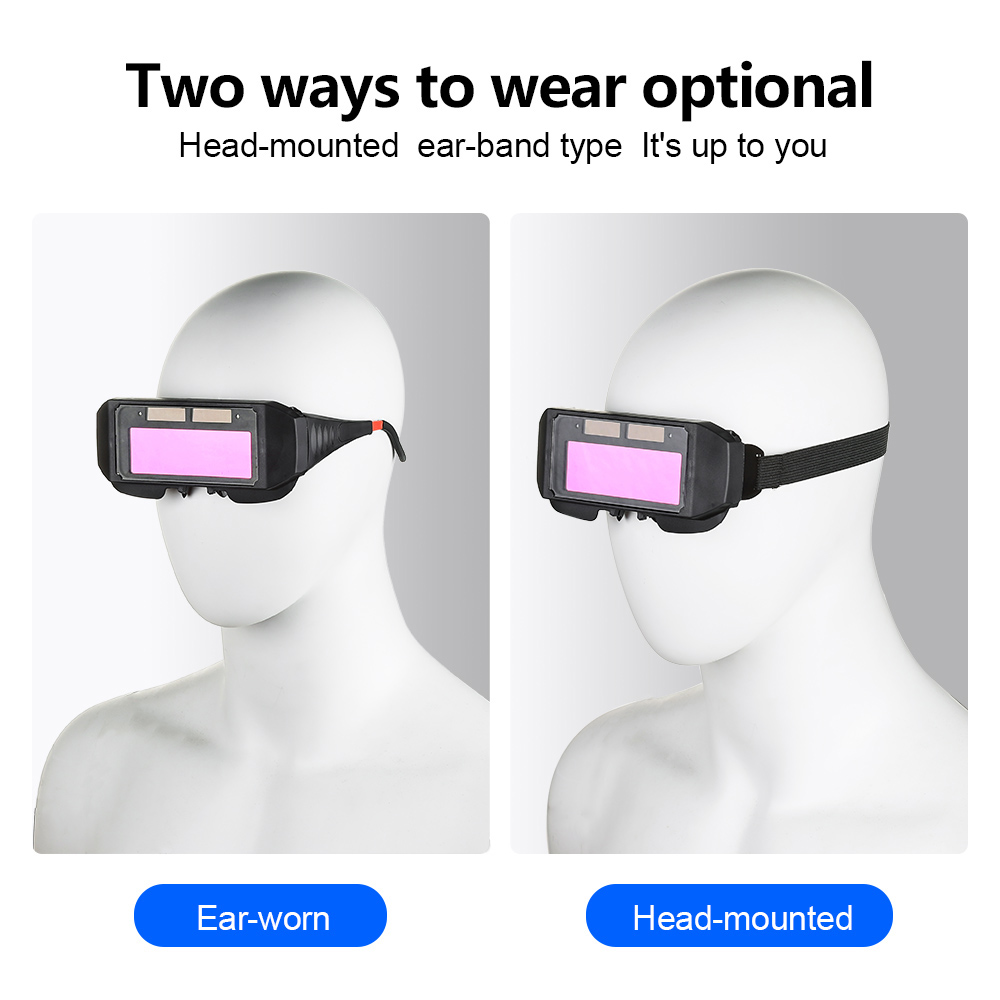 Automatic Dimming Welding Glasses Light Change Auto Darkening Anti-Eyes Shield Goggle for Welding Masks EyeGlasses Accessories