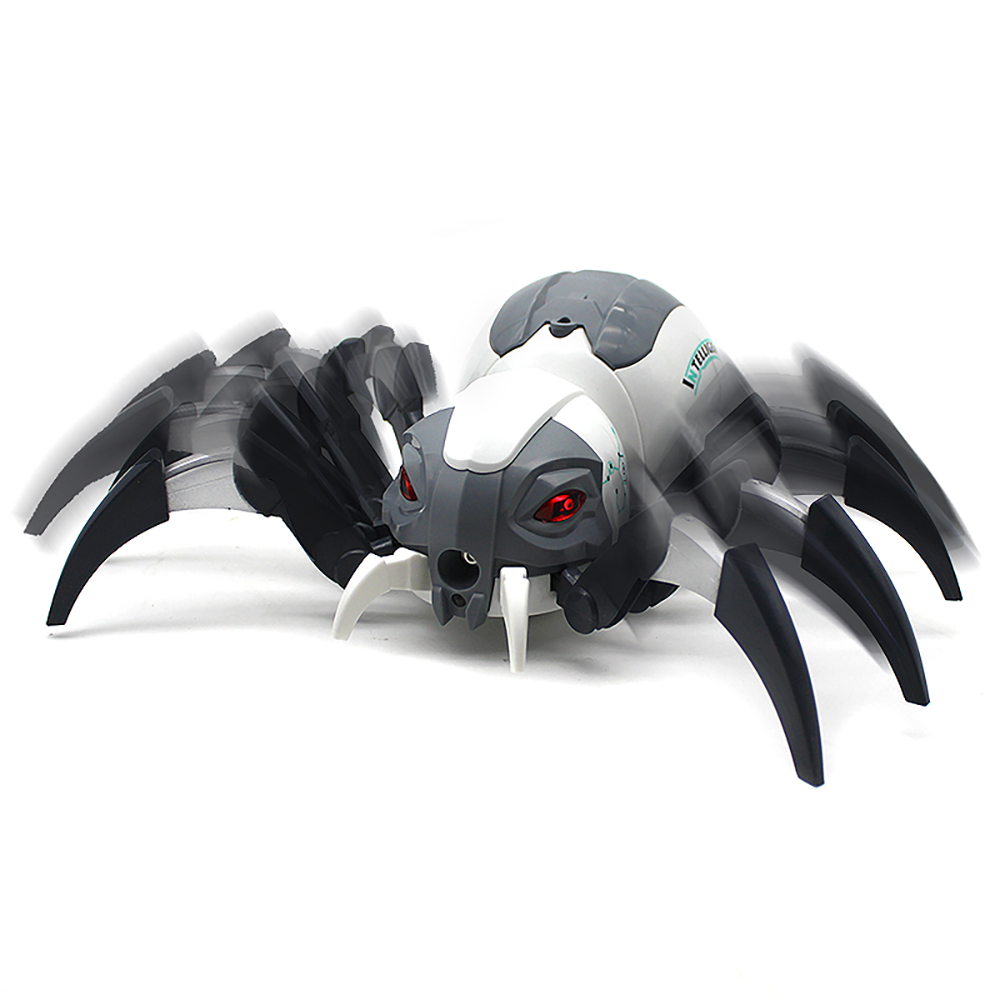 Mechanical Spray Spider Simulation Electric Remote Control Spider Light Music Animal Dancing Wireless RC Animal Children Toy