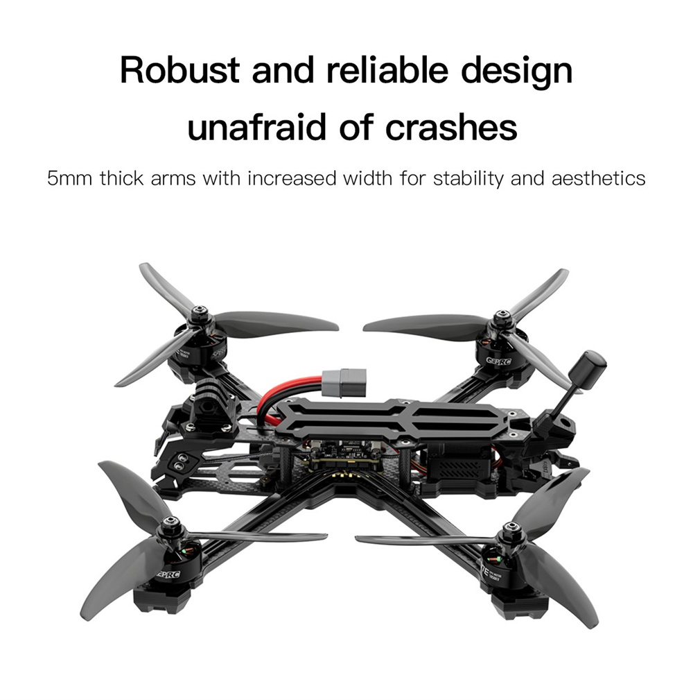 GEPRC Vapor D5 Analog 238.43mm 5 Inch 6S GPS Freestyle FPV Racing Drone PNP BNF with ELRS 2.4G / TBS NanoRX MATEN 5.8G 1.6W VTX