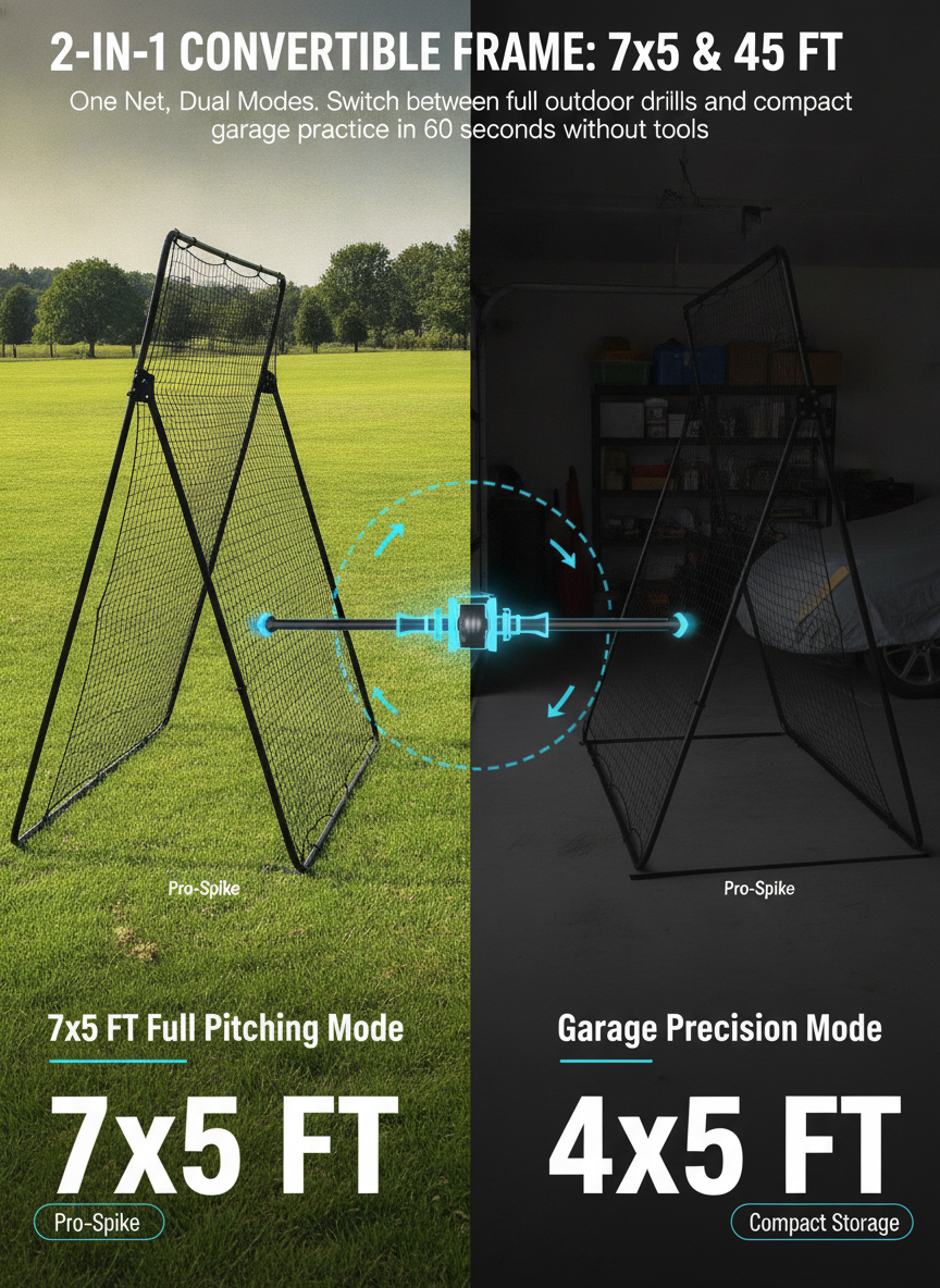 ワームounts バ baseball リバウンド ネット ピッチバック ソフトボール バレーボール サッカー バックスクリーン 調整可能 スチールフレーム ターゲット 7x5 4x5 ピッチング 投球 バッティング 練習 ブラYaード スポーツ トレーニング機器
