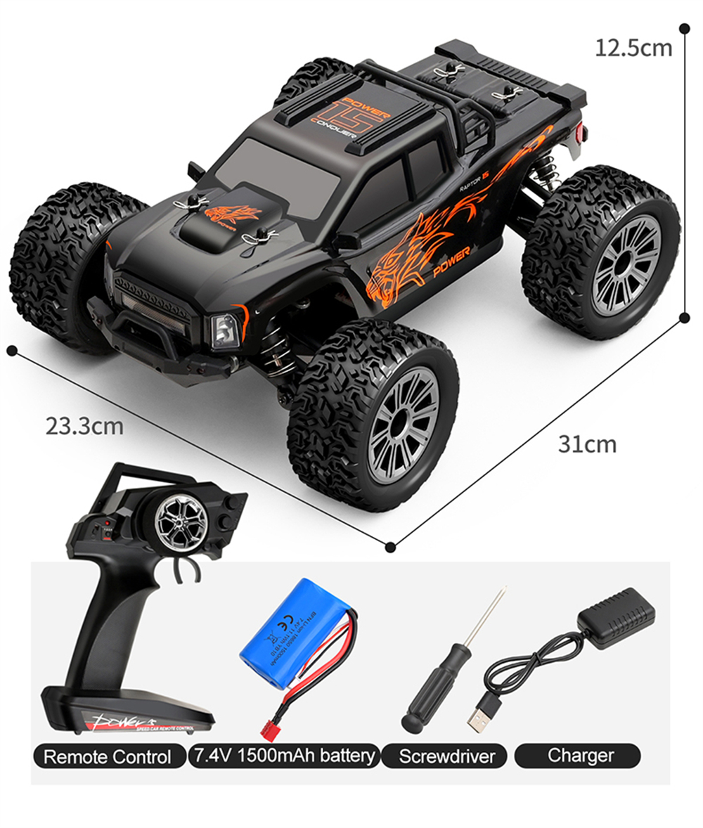 WLtoys 164018 1/16 2.4G 4WD 35KM/H High-speed RC Car Off-road Electric Truck RTR Vehicle Model