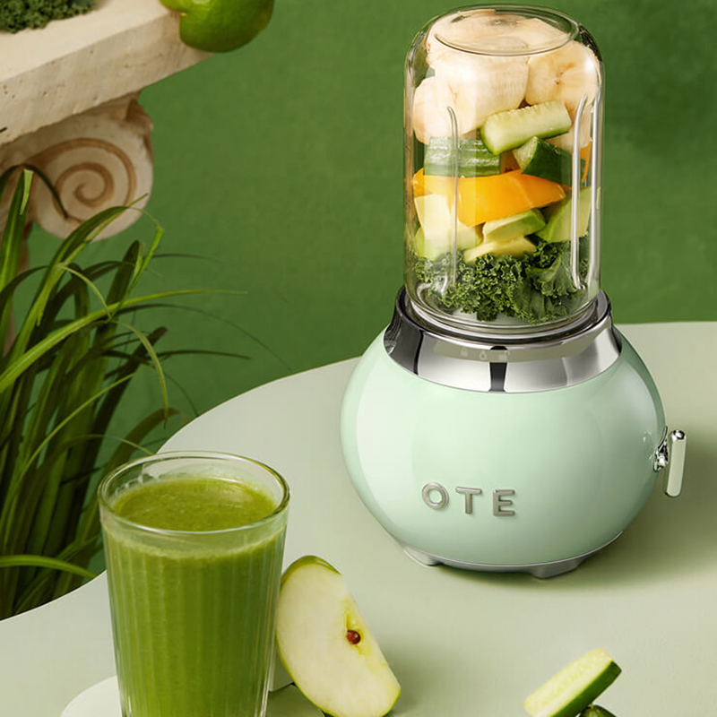 [EU Direct] OTE Portable Smoothie Blender Single Bullet Blender Easy To Clean BPA Free Blender for Shakes and Smoothies