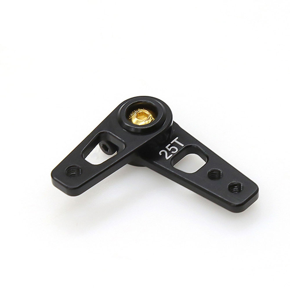 Hard Aluminum Alloy 32.5mm 25T Steering Servo Horn Arm for RC R40 Car Parts Black