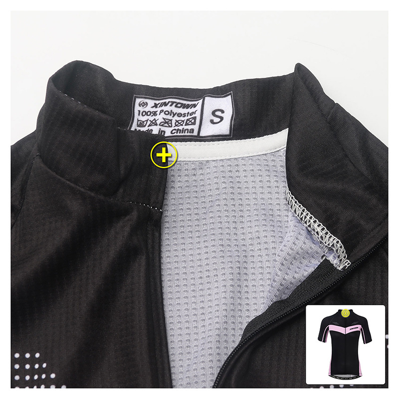 XINTOWN Cycling Jersey Summer Short-Sleeved Breathable  Woman Bike T-Shirt for Mountain Biking