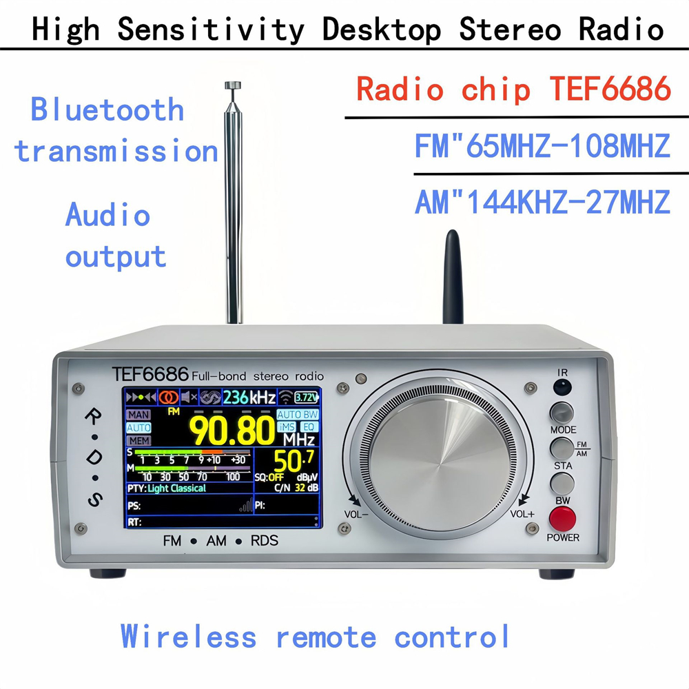 TEF6686 Full Band Stereo Radio High Sensitivity FM AM SW LW