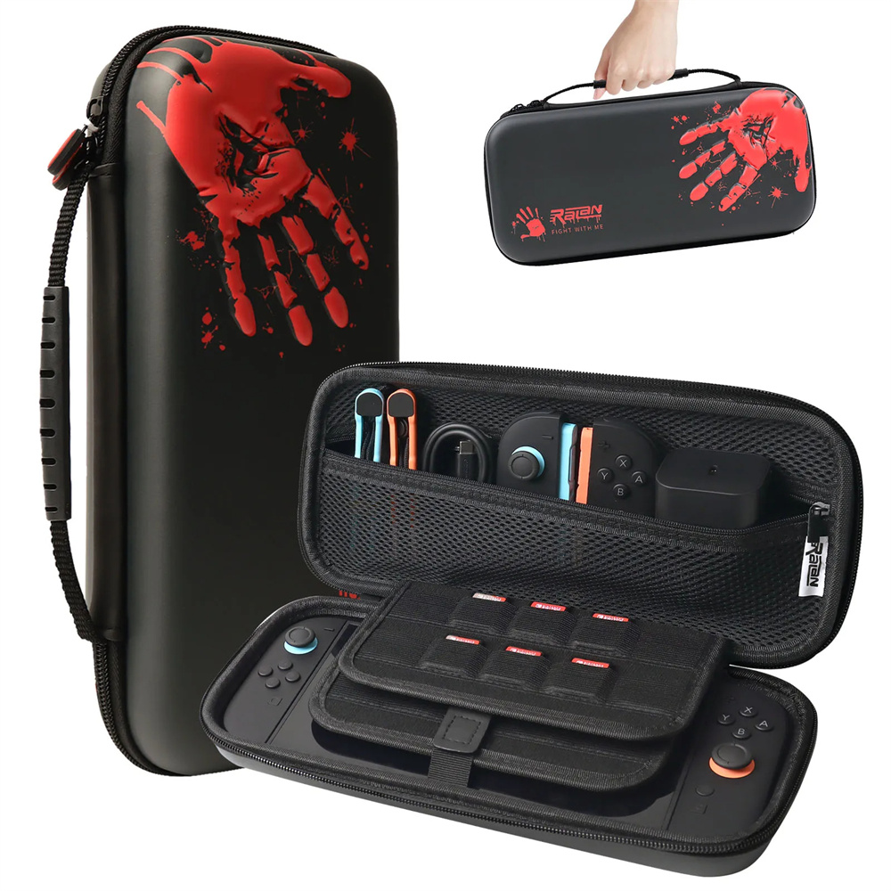 Acunny Étui De Transport Rigide Pour Console – 18,5 X 9,5 X 4 Cm – EVA Antichoc – Protection Contre Chutes Et Rayures – Noir/Jaune