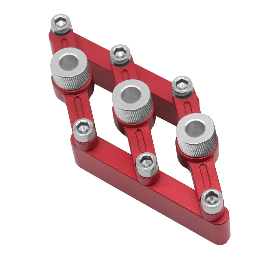 Self Centering Dowelling Jig Woodworking Joinery Hole Drill Guide Wood Dowel Hole Positioner Locator with 3-10mm Drill Sleeves