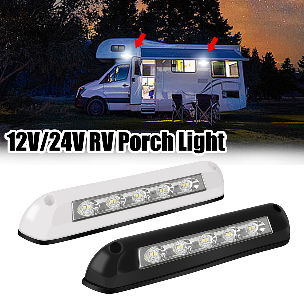 2 Faretti A LED Da Parete 12V-24V Con Porta USB Per Camper, Roulotte, Yacht - Luce Di Lettura Regolabile - 2