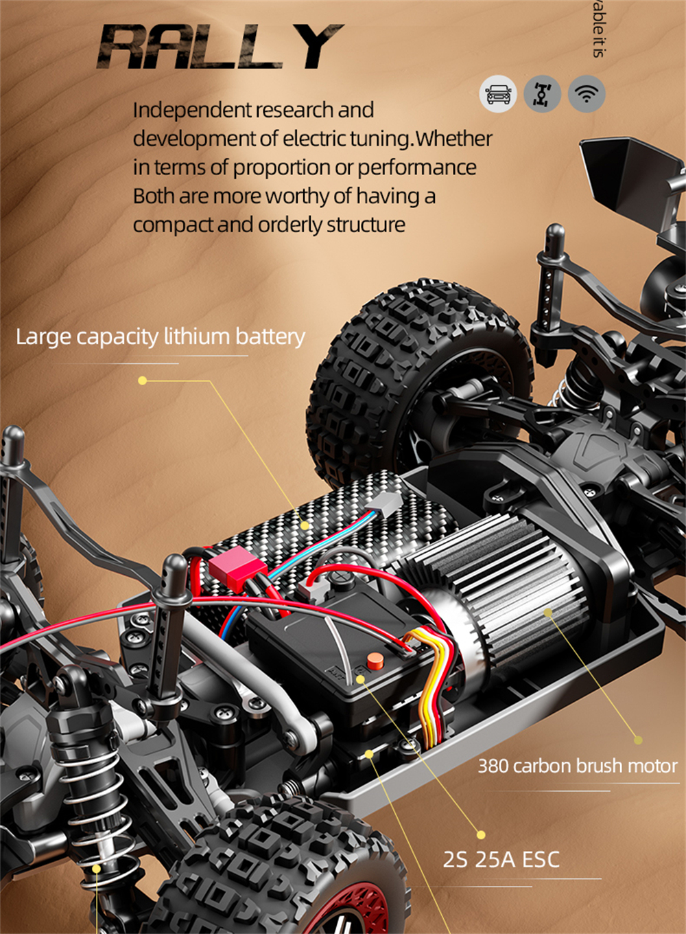 SCY 18103 1/18 2.4G 4WD RTR Truck Brushed RC Car Full Proportional Control with LED Front Light High Speed Vehicle Model