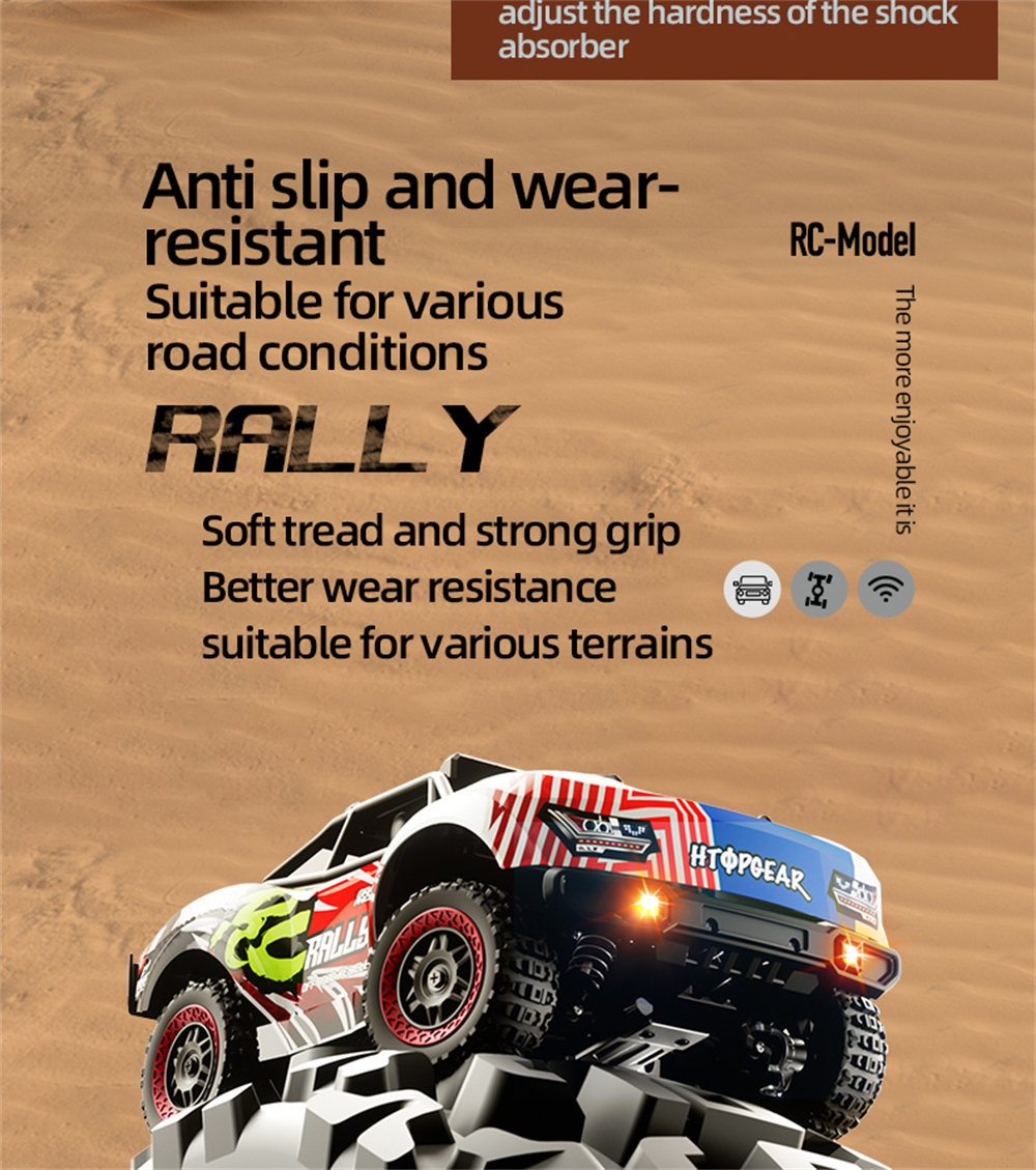 SCY 18103 1/18 2.4G 4WD RTR Truck Brushed RC Car Full Proportional Control with LED Front Light High Speed Vehicle Model