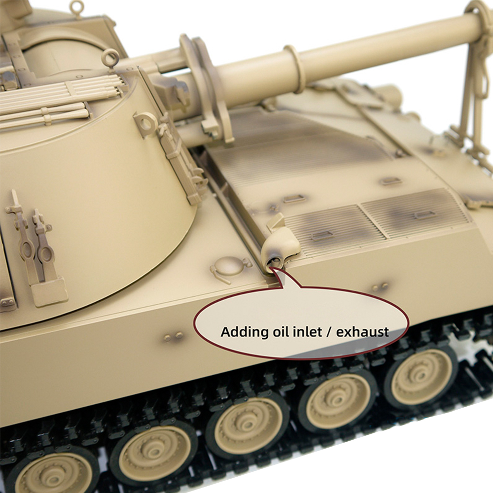 Tongde Model M2109 M109A2 1/16 2.4G RC Tank Loud Speaker Battle Shooting RC Car Vehicle Models RTR Toys