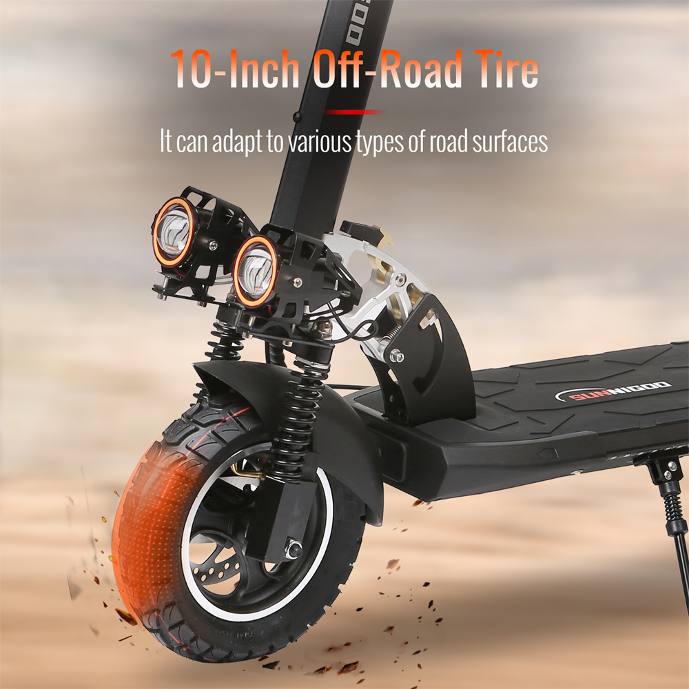 [EU DIRECT] SUNNIGOO N3L MAX Electric Scooter 48V 15Ah Battery 800W Motor 10inches Off-road Tires 45-55KM Max Mileage Range 120KG Max Load Folding E-Scooter
