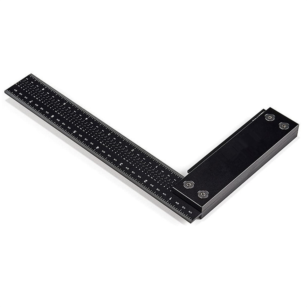 200mm / 8-inch Woodworking Marking Gauge and Aluminum Alloy T-Square Measurements Ruler Woodworking Measuring Tool