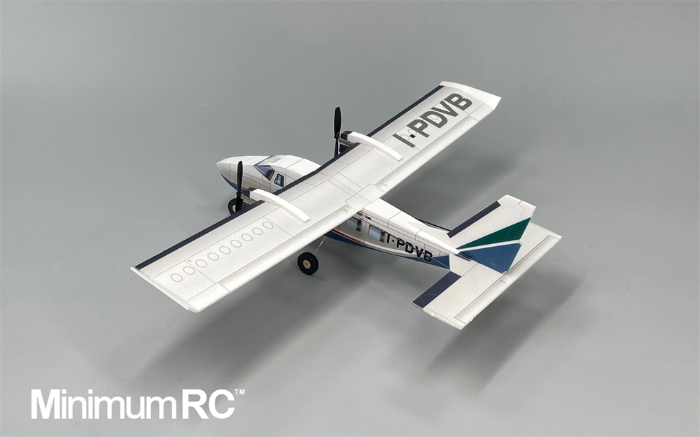MinimumRC Vulcan Air P-68 360mm Wingspan 2.4GHz 4CH Dual Brushed Motor Micro Trainer RC Airplane KIT