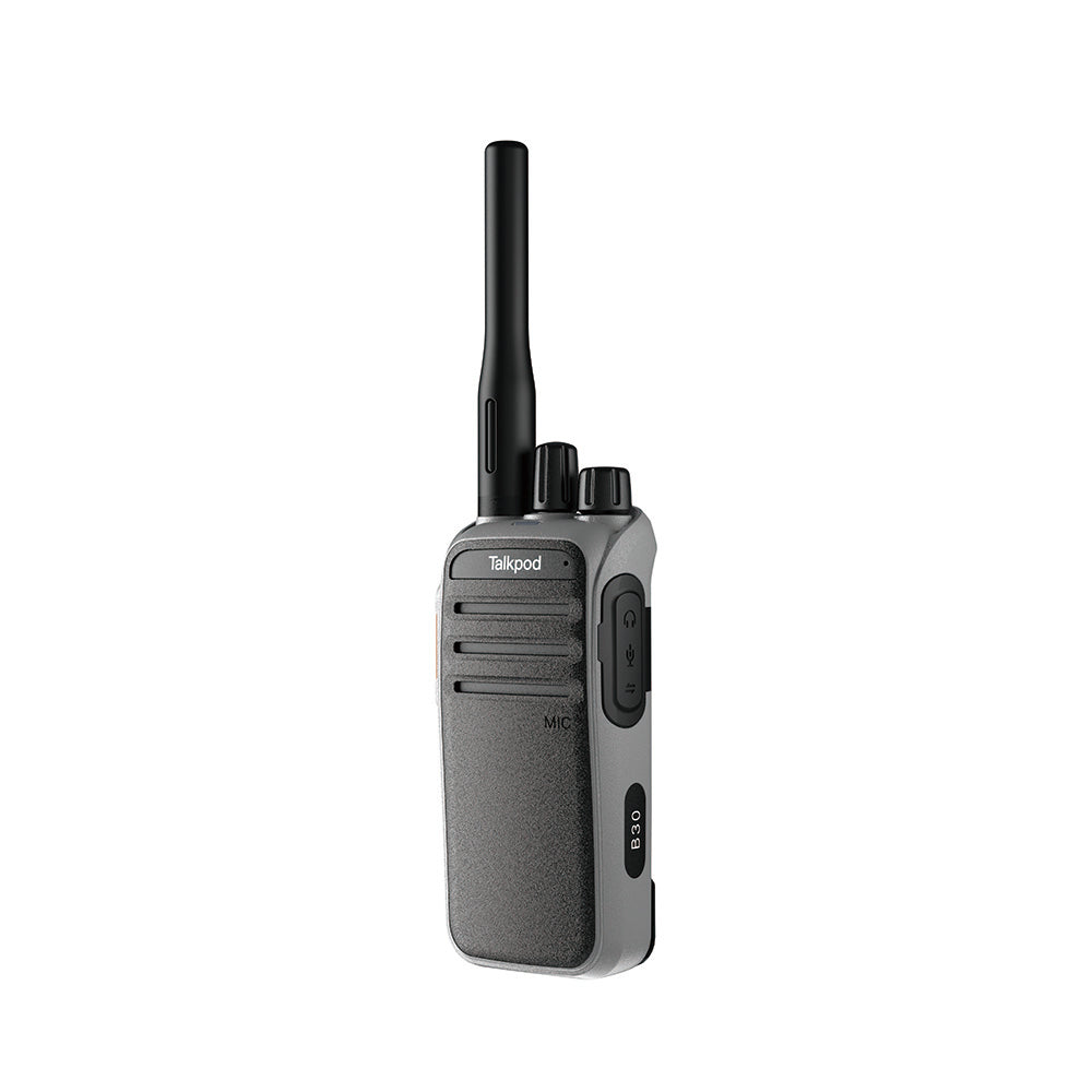 Talkpod B30 5W Walkie Talkie UHF 400-470MHz SOS 2000mAh Battery IP54 Waterproof Portable Two-way Radio for Transport Warehouse Airport Field Exploration