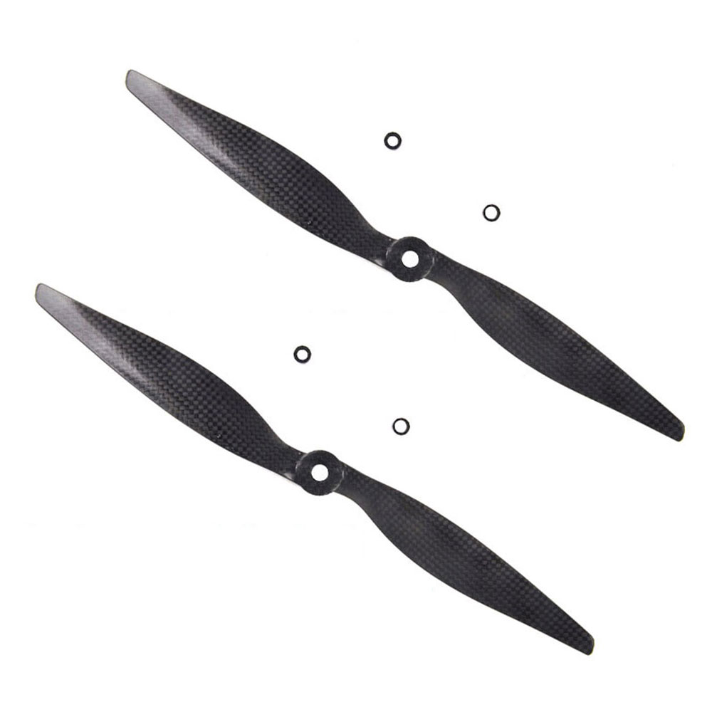 1 Pair 12x6 11x4.7 10x4.5 9x4.7 8x4.5 Carbon Fiber 2-Blade Clockwise CW Propeller for Electric Slow Flyer 3D Aerobatics RC Airplane