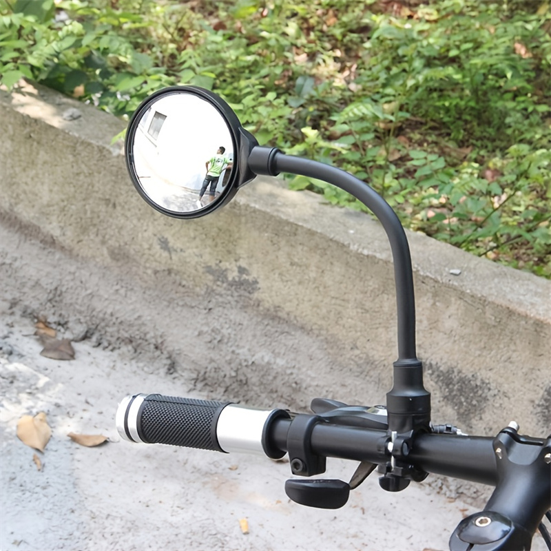 Adjustable Rotatable Bicycle Rear View Mirror Wide Angle Acrylic Convex Safety Mirror For Mountain Road Bike