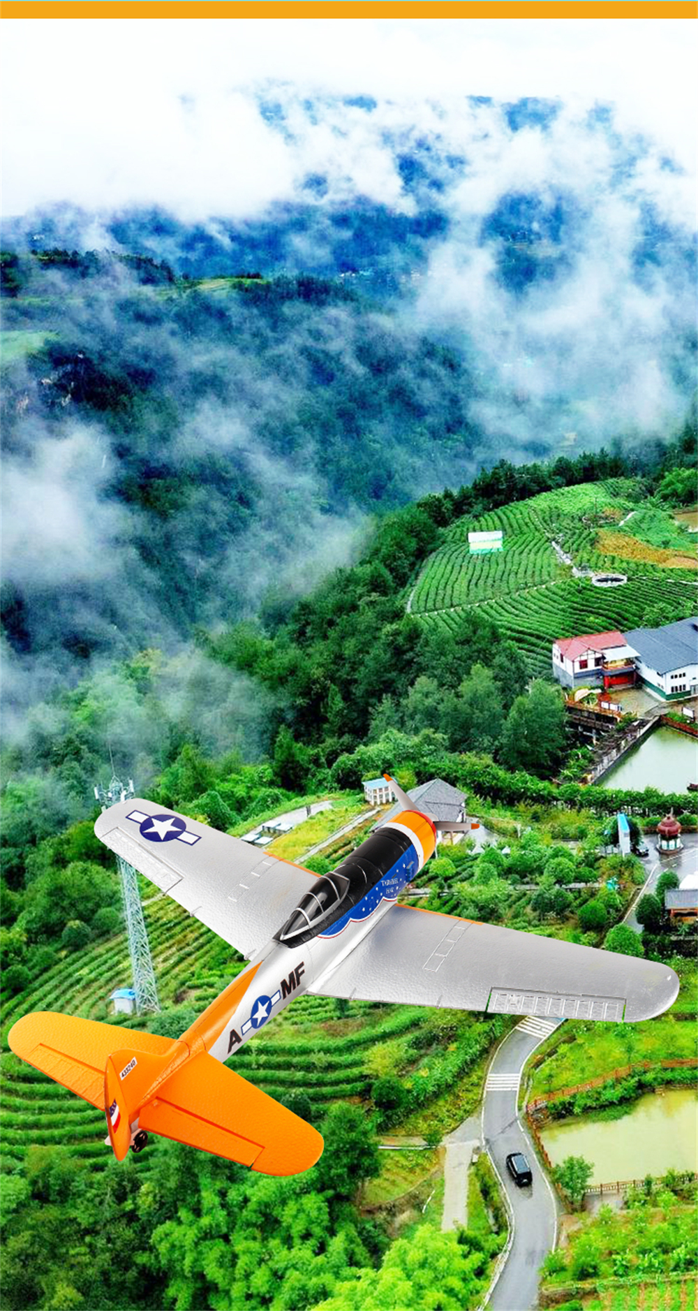 MO-FLY MF-A84 690mm Wingspan 2.4G 10CH Built-in Gyro 3D/6G Switchable Aerobatics EPP RC Airplane Glider RTF Compatible DSM SBUS