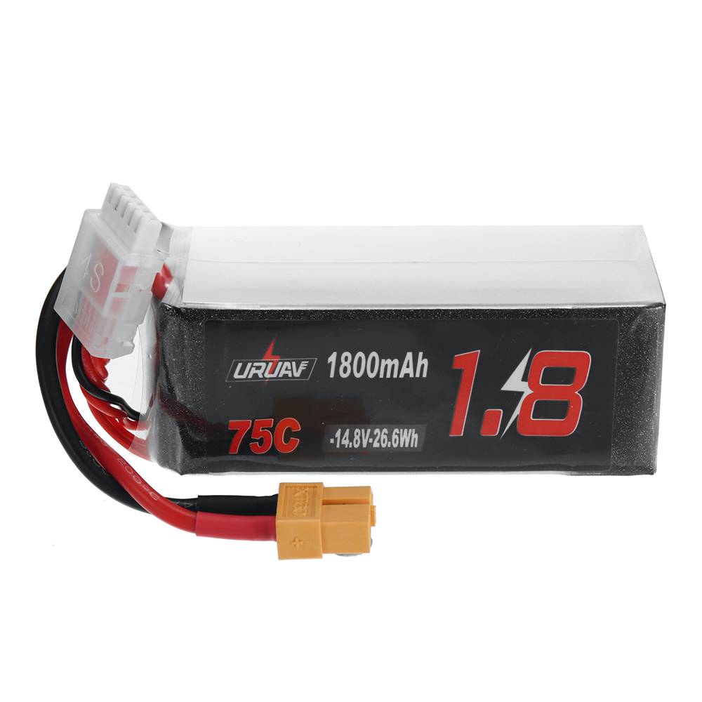 URUAV Power 14.8V 1800mAh 75C 4S LiPo Battery XT60 Plug for RC Drone