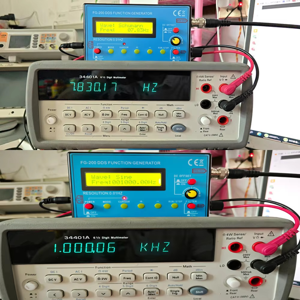 FG-200 DDS機能信号発生器 15波形出力 0.01Hz-500kHz 正弦波 矩形波