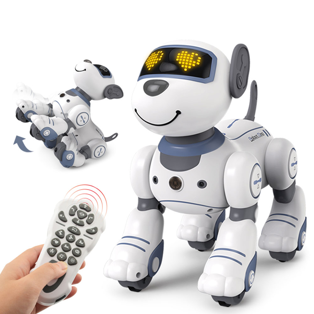 Banggood Remote Control Robot Dog Toys for Kids Programmable Smart Interactive Stunt Robot Dog with Touch Function Singing Dancing Walking Smart RC RO