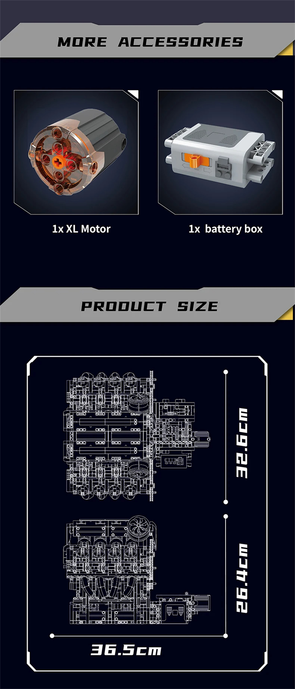 Maßstabsgetreue Modellpräsentation, 36.5 cm lang.