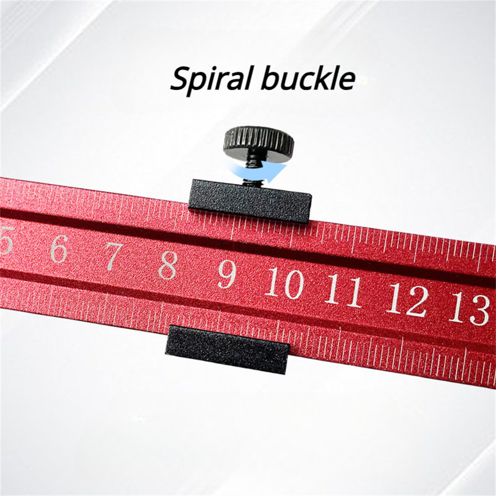 Thickened Aluminum Plate Positioning Block Limited Positioning Measure Multifunctional Woodworking Aluminum Alloy Ruler Scale