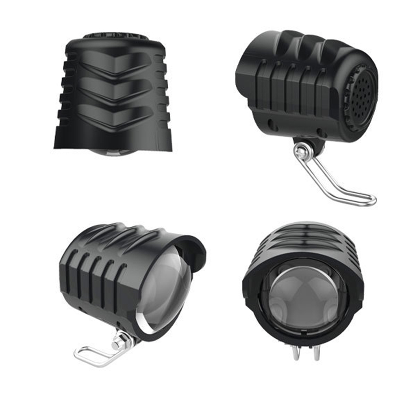 36-48V 2.4W Wide Voltage Highlight Spotlight Headlamp Horn Electric Bike Electric Scooter Motorcycle Horn Headlight