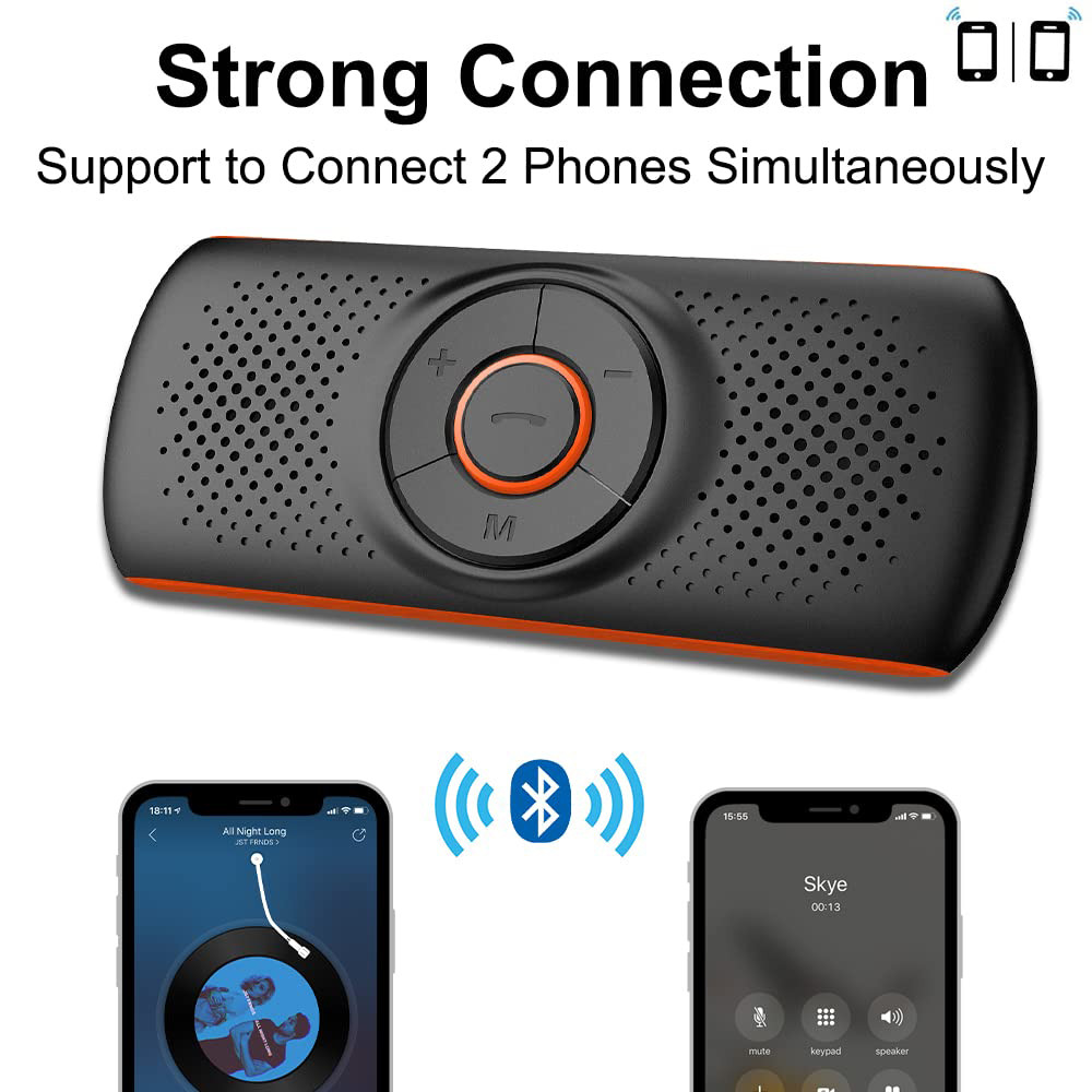 Bluetoothスピーカー 車用Bluetoothスピーカー 携帯電話用ポータブルBluetoothハンズフリー