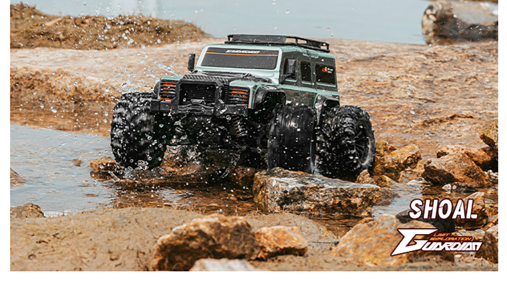 Funsky G2201 2.4G 1/16 4WD RC Car With LED Light High Speed Desert Truck Vehicle Models