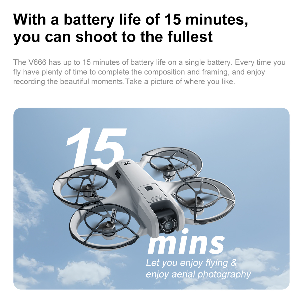YCRC V666 WiFi FPV with LCD Screen Controller HD ESC Dual Camera Optical Flow Hover Automatic Obstacle Avoidance Brushless LED Light Circle Protection Kids Gifts 2.4G 4CH 6-Axis Remote Control RC Toys Drone Quadcopter RTF