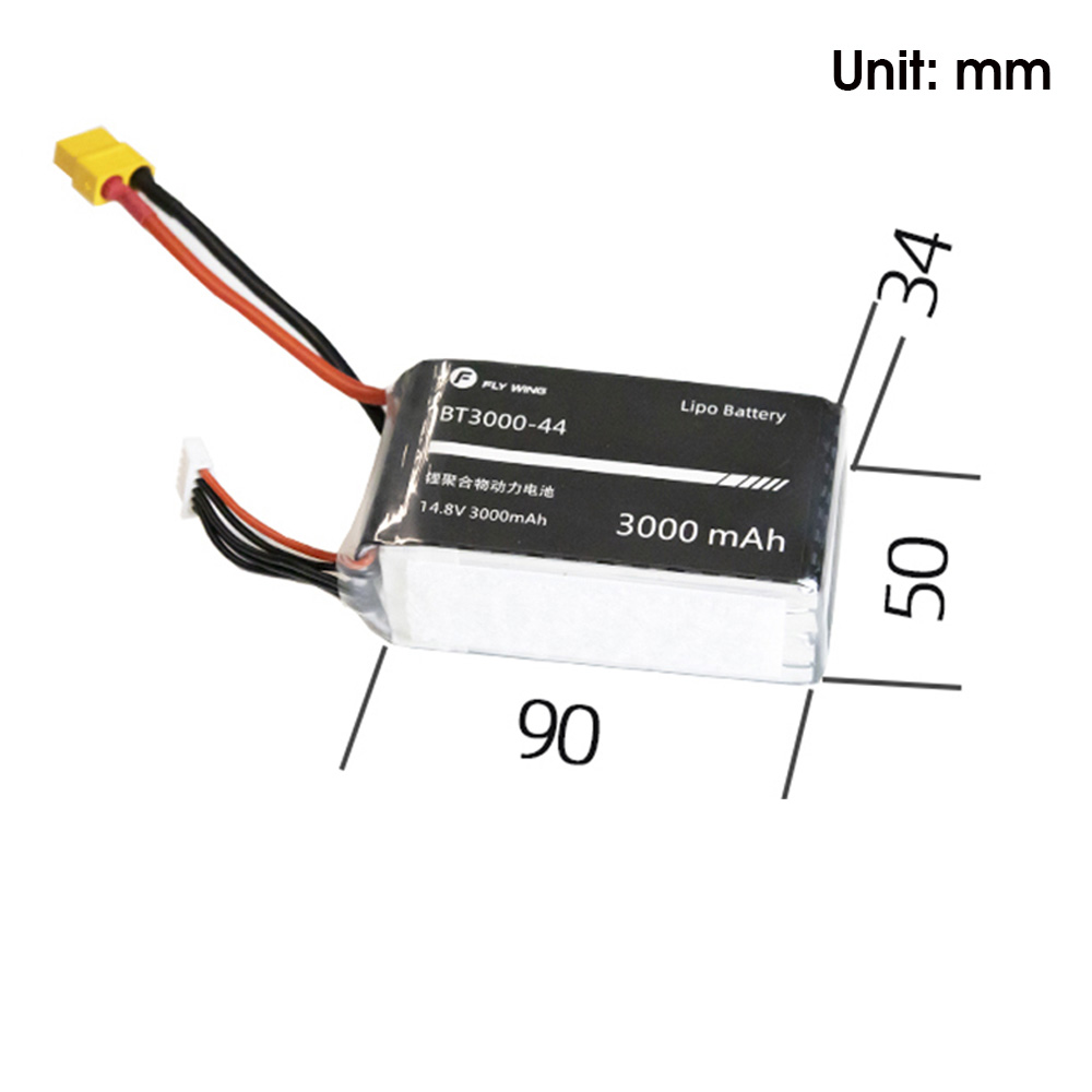 FLY WING FW450 4S 14.8V 3000mAh Helicopter XT60 Plug Lithium Battery