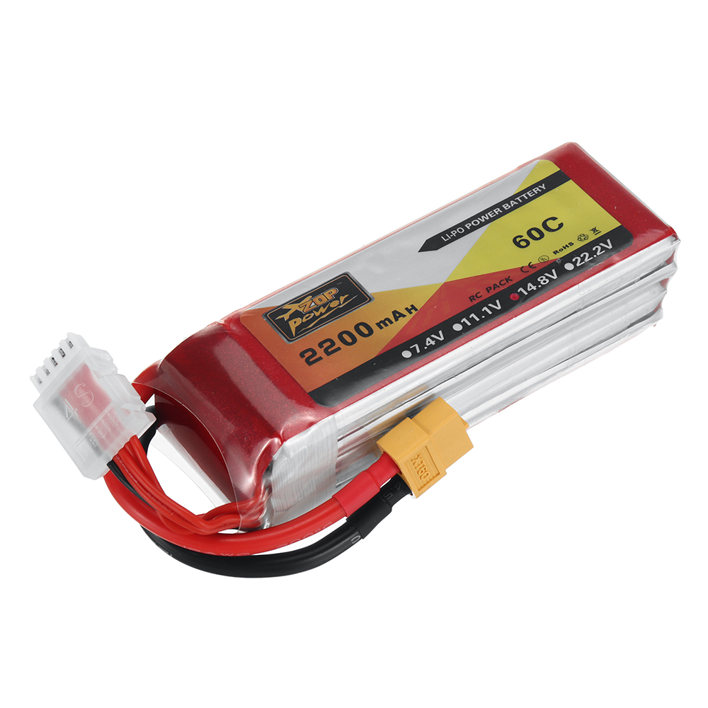 ZOP Power 14.8V 2200mAh 60C 4S LiPo Battery XT60 Plug for RC Drone