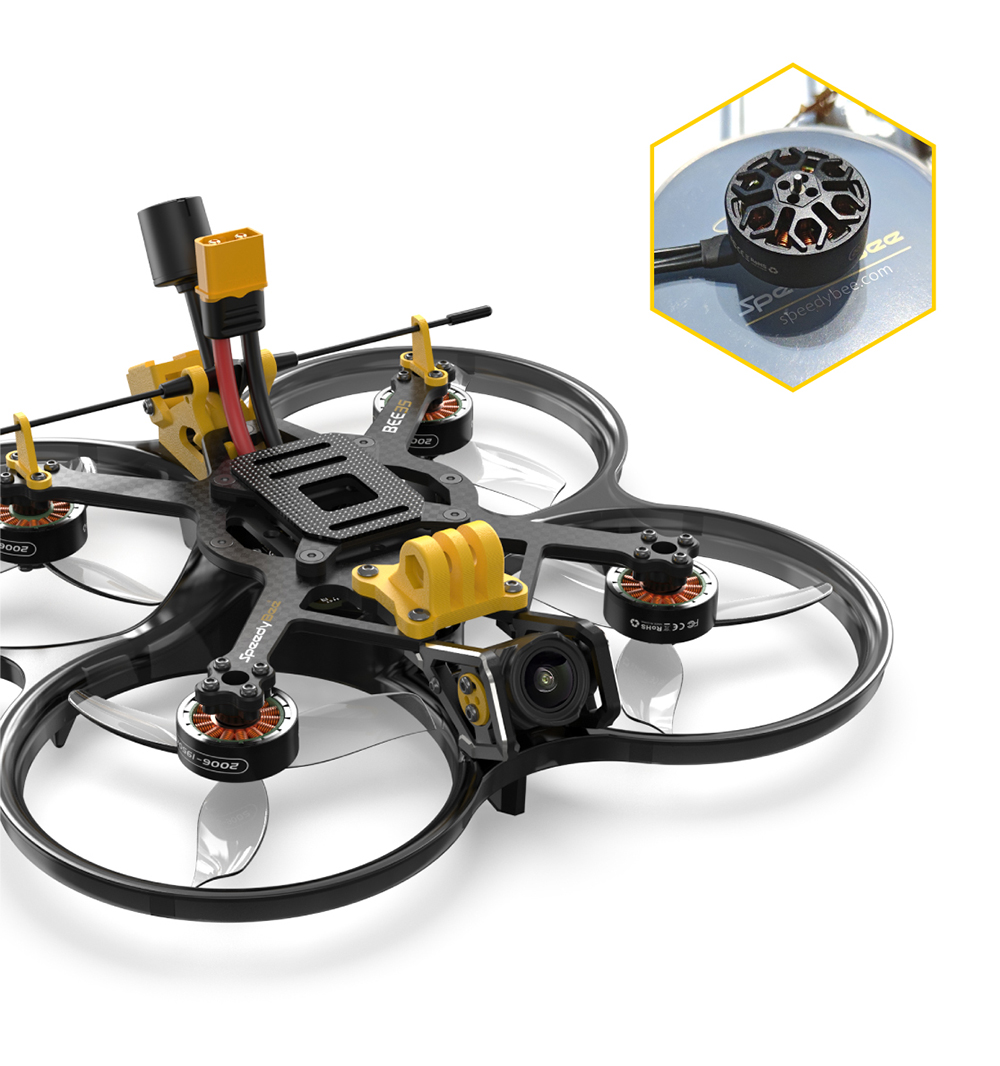 SpeedyBee 2006 1950KV 6S Brushless Motor 1.5mm Shaft for Bee35 3.5 Inch RC FPV Racing Drone