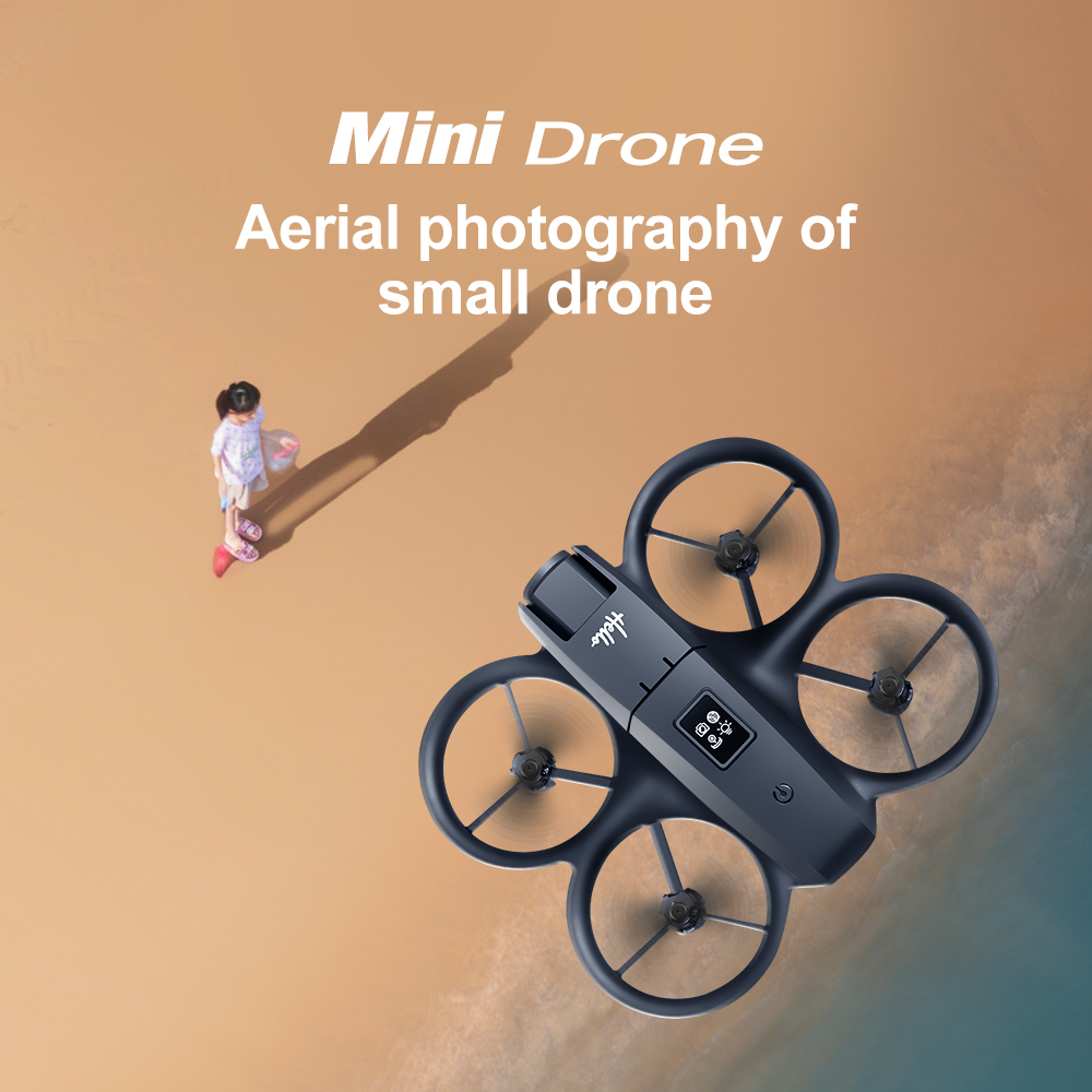 ZFR E66 AIR MINI WiFi FPV with 4.3inch Display Dual Camera 180° Electrically Adjustable Optical Flow Hover Automatic Obstacle Avoidance Circle Protection Kids Gifts 2.4G 4CH 6-Axis Remote Control RC Toys Drone Quadcopter RTF