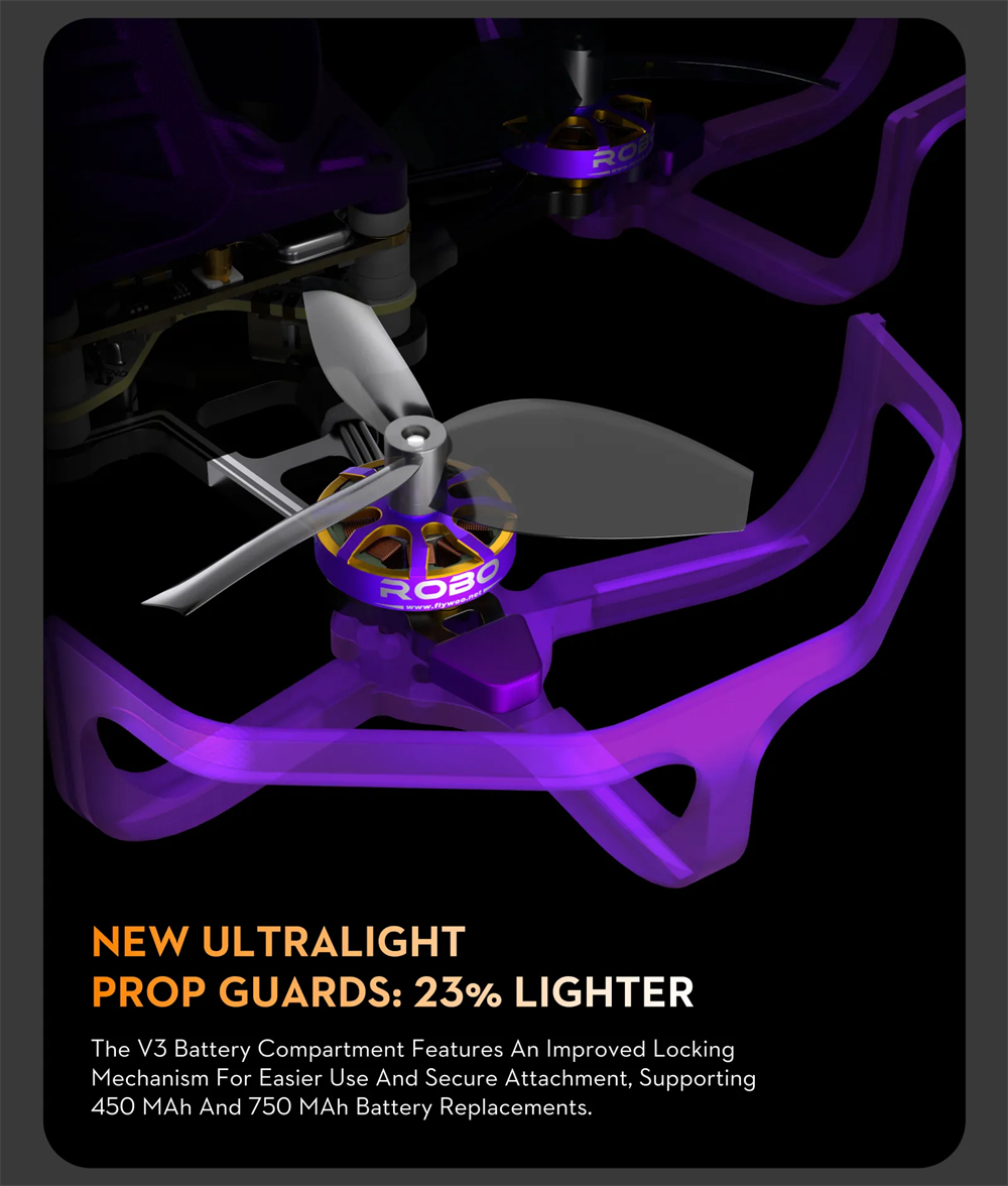 36.2g Flywoo Firefly18 1S Nano Baby V3 HD O4 Tiny Ultralight RC FPV Racing Drone PNP BNF with ROBO 1002 19800KV Motor