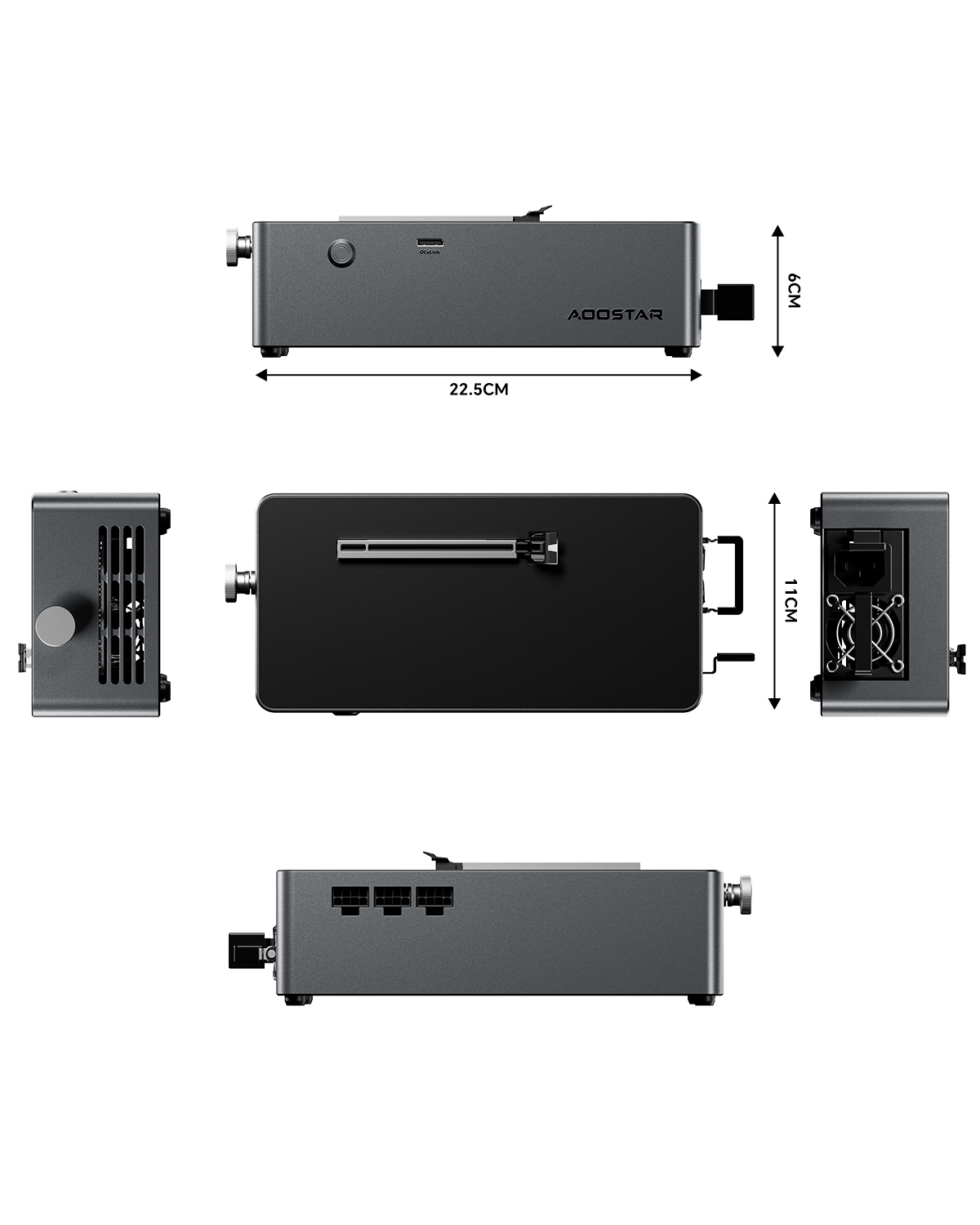 Venda Dock AG01 EGPU da AOOSTAR com porta OCulink PCIE4.0×4 para
